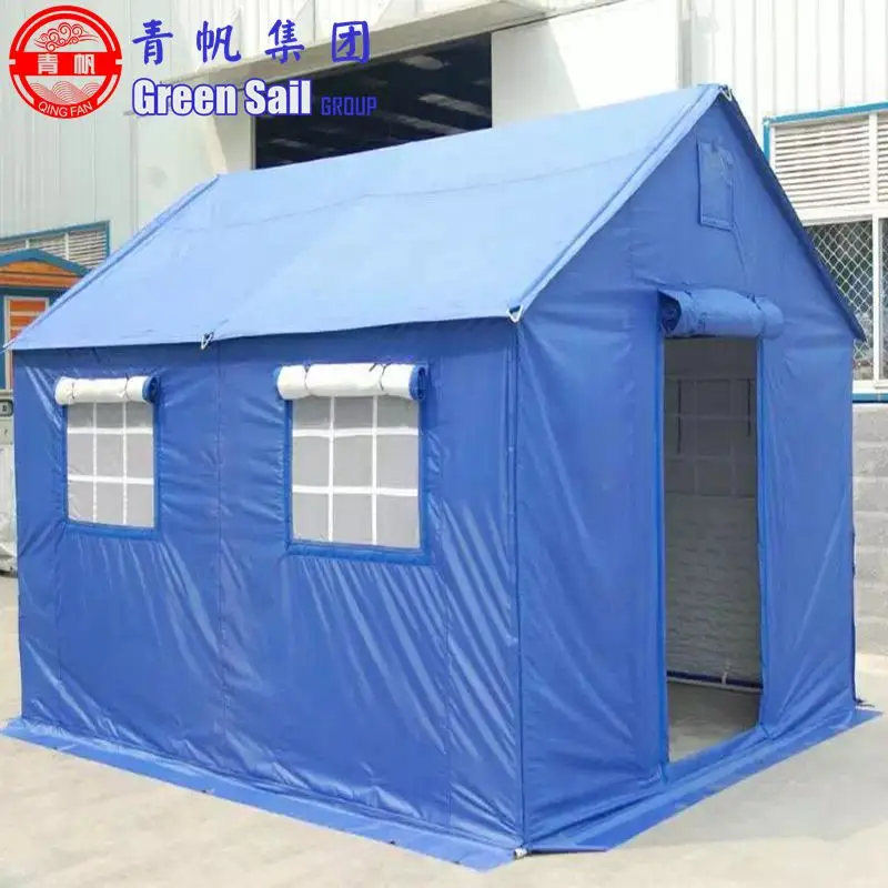 Insulation Oxford Fabric canvas tent Waterproof Disaster Relief Tent with Insulation Padding Layer