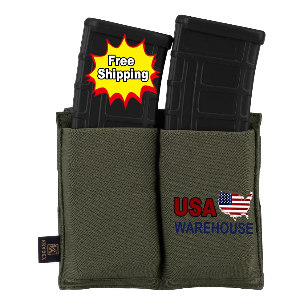 Склад США KREDEX MOLLE and PALS система 5 56 Mag Pouch тактическая быстрая вытягиватель с двойным открытым верхом
