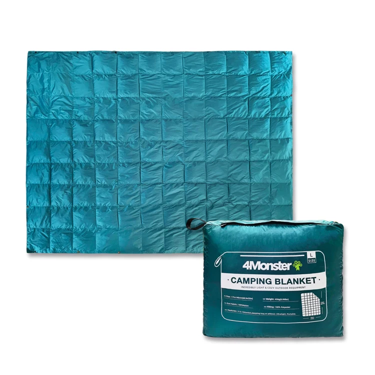 ultralight winter warm hollow cotton nylon waterproof down blanket for travel camping