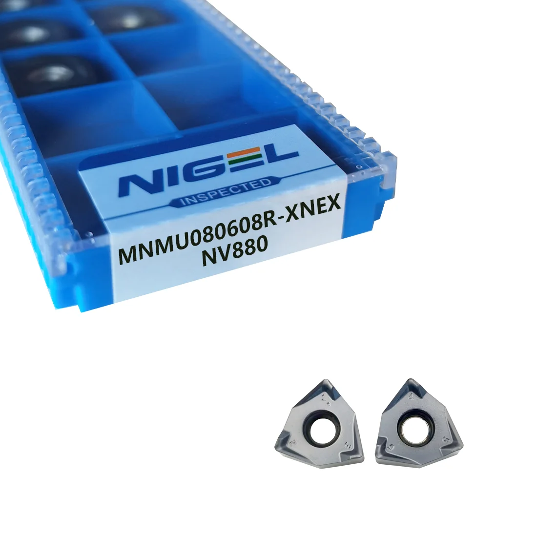 NIGEL 90-degree double-sided hexagonal MNMU080608R-XNEX NV880 blade re-cutting fast feed opening rough right angle plane