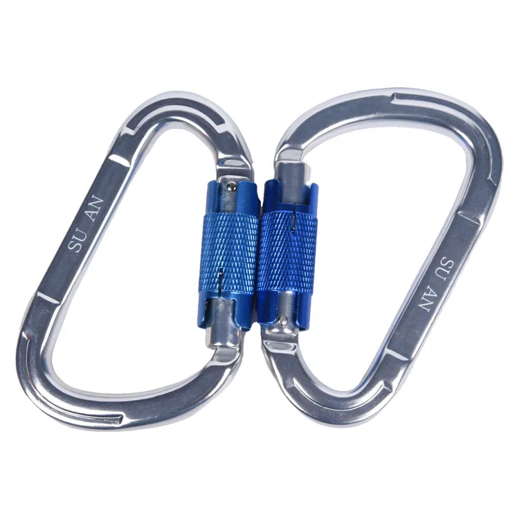 custom logo rock climbing escape Aluminum-magnesium multifunctional Carabiner