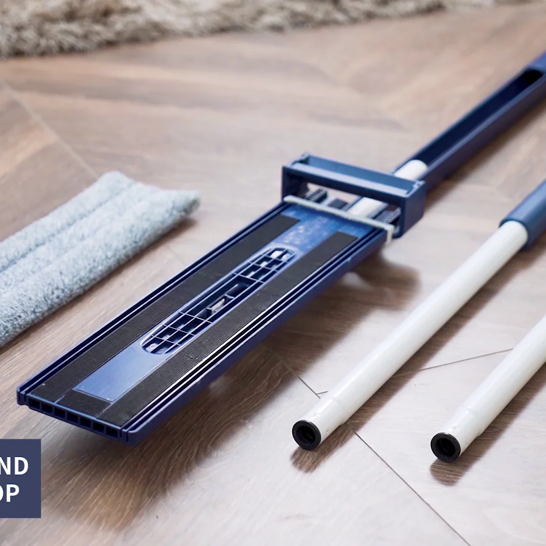 Customized Hand Free Easy Use Cleaning Flat Mop flat mop with springbutton flat floor mop and bucket set