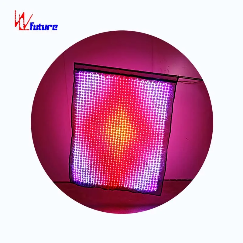 433 Wireless control LED programming flag pixel flag light curtain