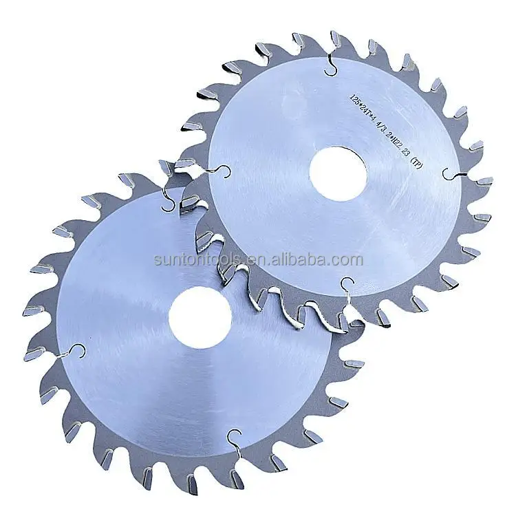 75 CR1 body 125*3.0-3.5*4.4*24T*22.23mm aluminium  milling blades 5inch tungsten carbide tipped alloy saw blade