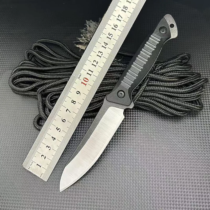 G10Hand lever hunting knife with sheath fixed blade knife Sharp stainless steel 440c outdoortactical survival knife