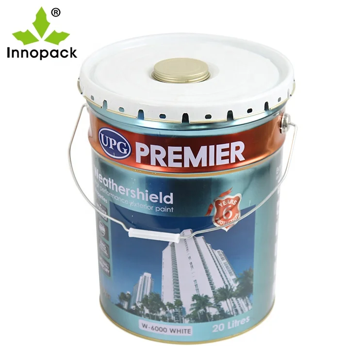 
18L tin pail, 18 ltr steel bucket for paint, coating and chemical product 