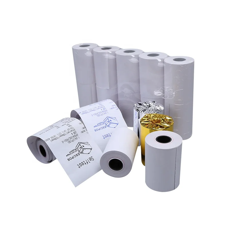 2022 High Quality 80mm Thermal Cash Register Paper Roll BOBINE PAPIER THERMIQUE 57x40x12 and 80X80X12  BISPHENOL A