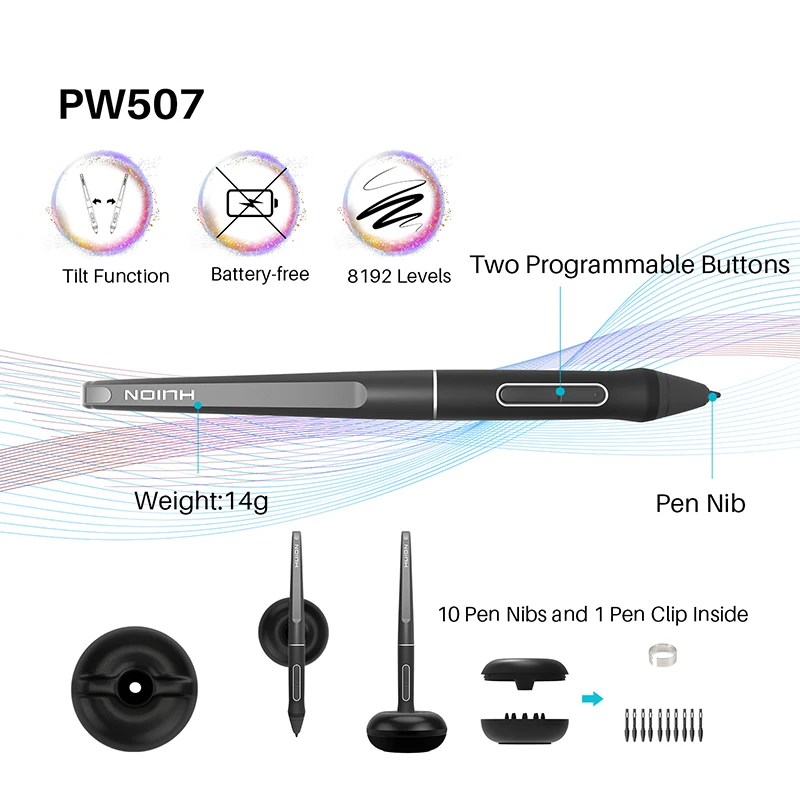  HUION KAMVAS pro16 Премиум батарея-Бесплатная ручка Высочайшая gamut графический дизайн планшет другие компьютерные