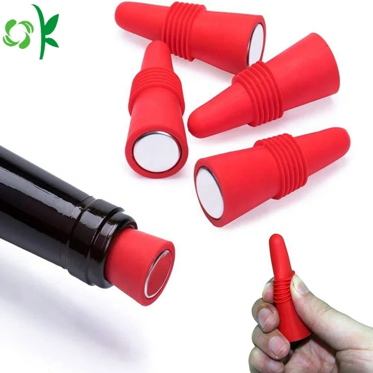 OKSILICONE Лидер продаж пробки для вина силиконовые бутылок и колпачки с напитками Силиконовая пробка ручкой