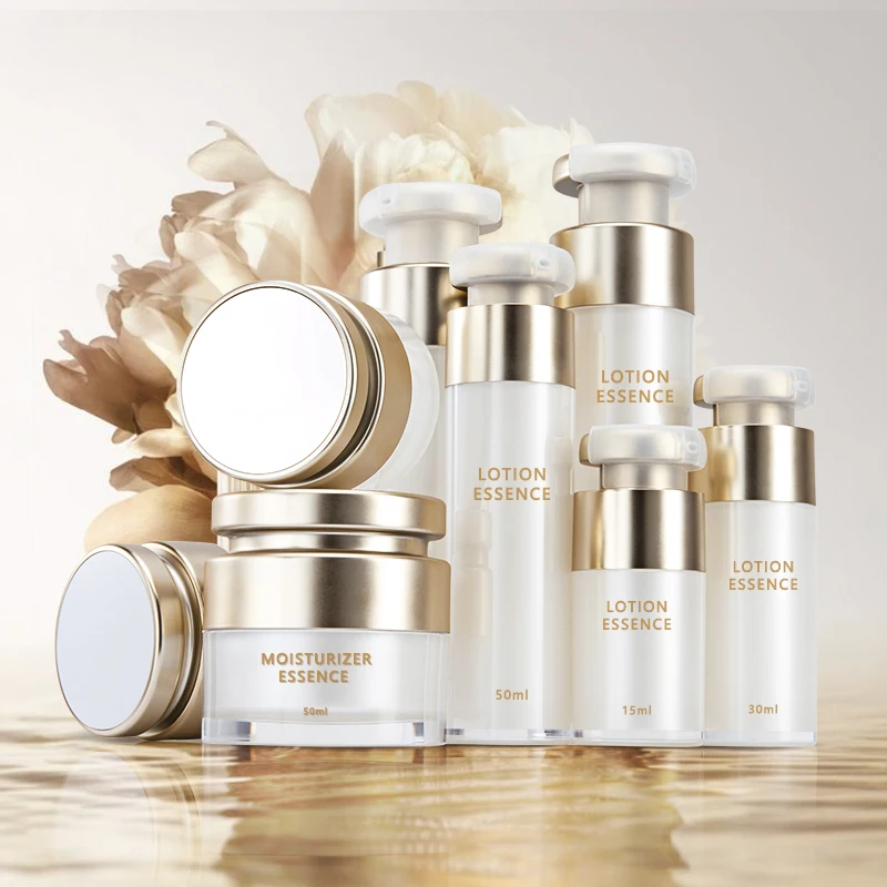 luxury double walled acrylic airless 30ml foundation airless bottle acrylic containers lotion bottle