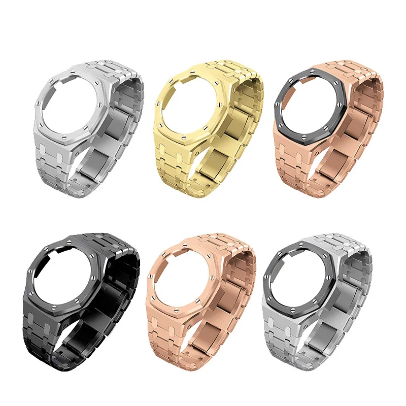 5Th Generation 316 Stainless Steel Watch Case Modification Kit Luxury Shock Ga 2100 Watch Band Strap