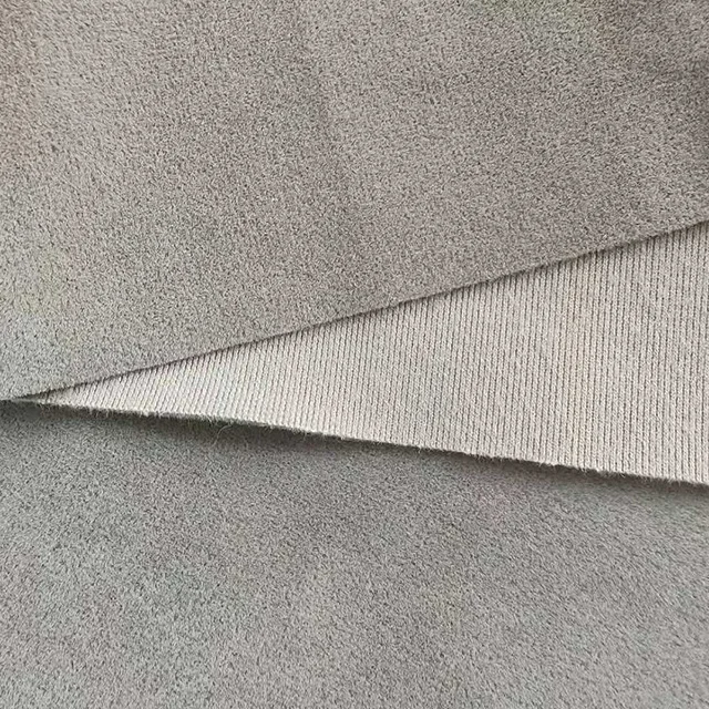 Polyester one side brushed fabric velour fabric for sofa