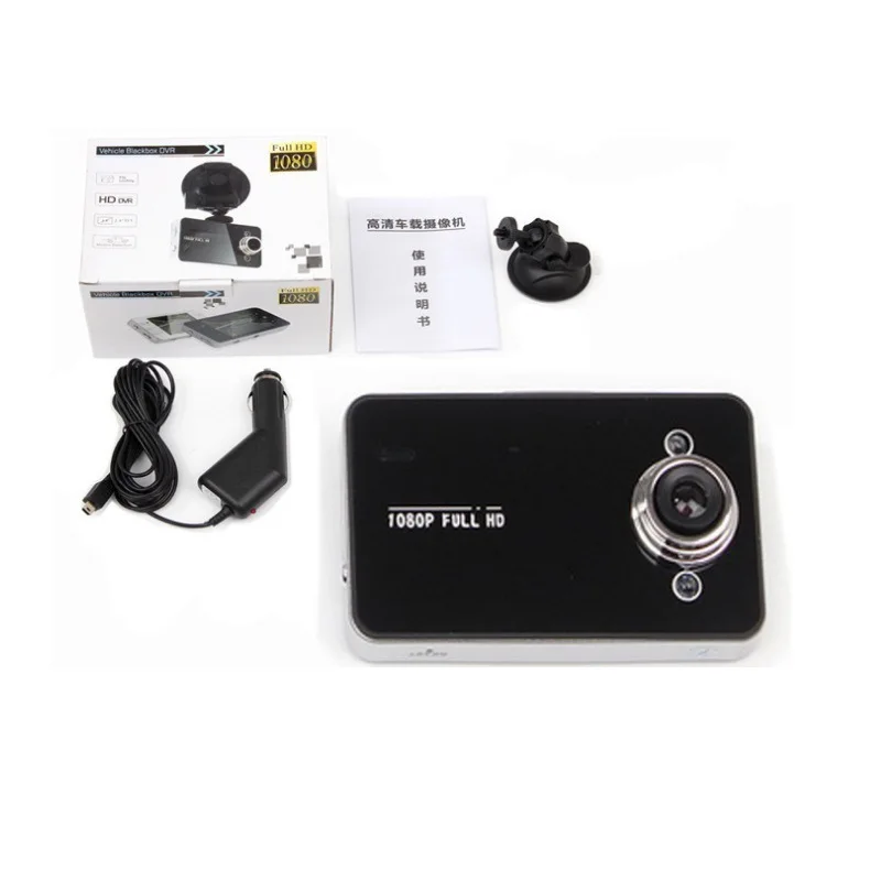 Best Dvr Mini Camera Recorder K6000 Camcorder 1080 Full Drive Car Tachograph 90 Degree Shooting Angle Night Vision Dash Cam
