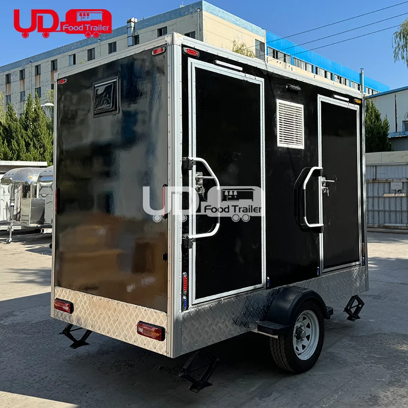 Not Easily Damaged Wholesale and RetailPrice 2 Station Outdoor Public Portable Restroom Trailer For Sale