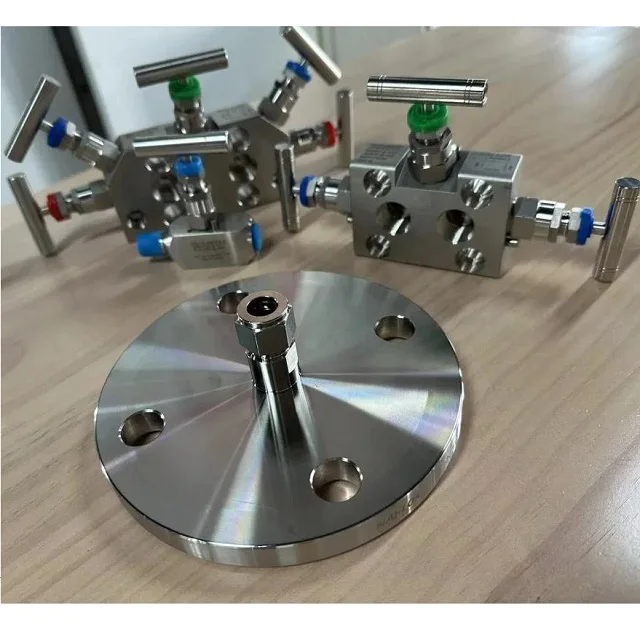 NAI-LOK Stainless Steel 316 ANSI Flange Adapter 3/4 Inch Double Ferrules Compression Tube Fitting x 300LB 2' Flange