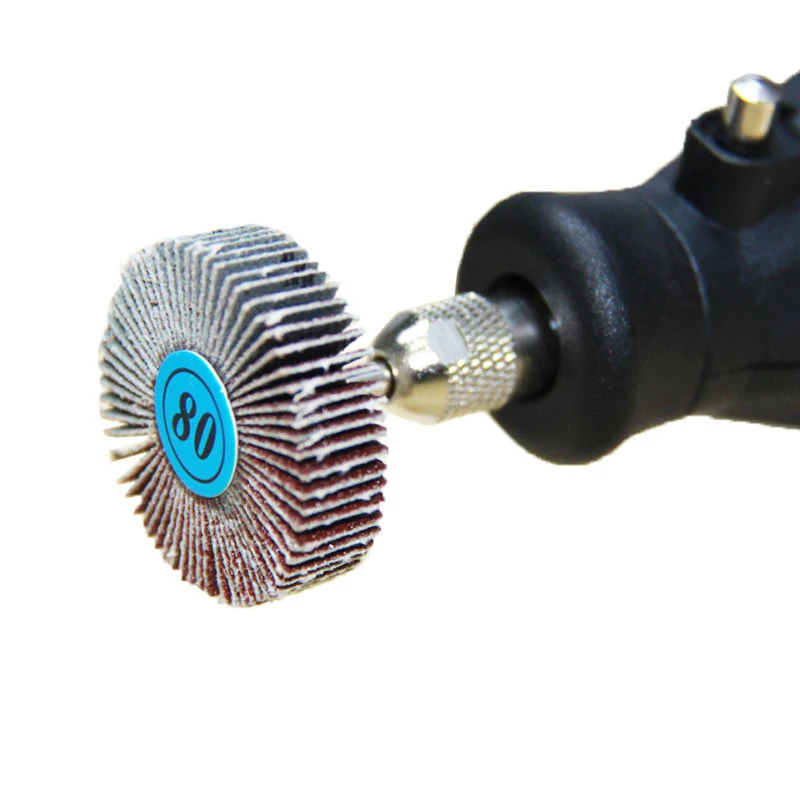 TASP 9pcs Abrasive Flap Wheel Sanding Disc 31.5x10x3.17mm Mini Drill Rotary Tool Accessories