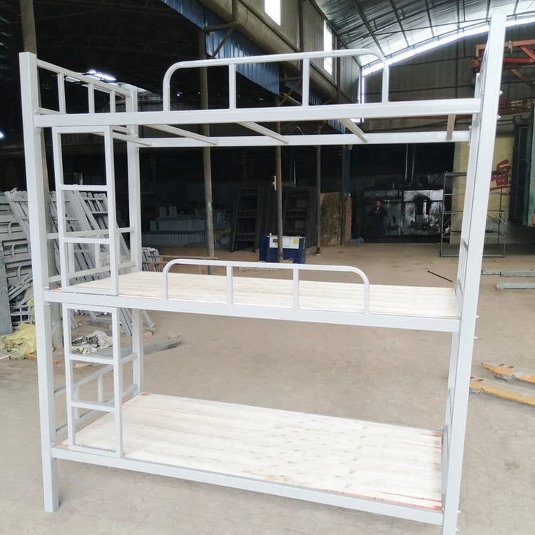 2023 hostel 3 layers heavy duty triple  3 tier metal bunk bed