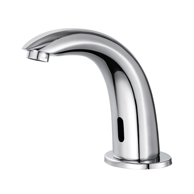 High Quality Smart Touch Garden Modern Digital Hot Water Bridge Automatic Wall Round Brass Luxury Bathroom Kitchen Faucet Sensor (1600566120797)