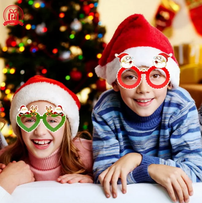 
HG Wholesale Amazon Hot Selling Christmas Party Crafts Eye Glasses Toys For Decorations For Kids 