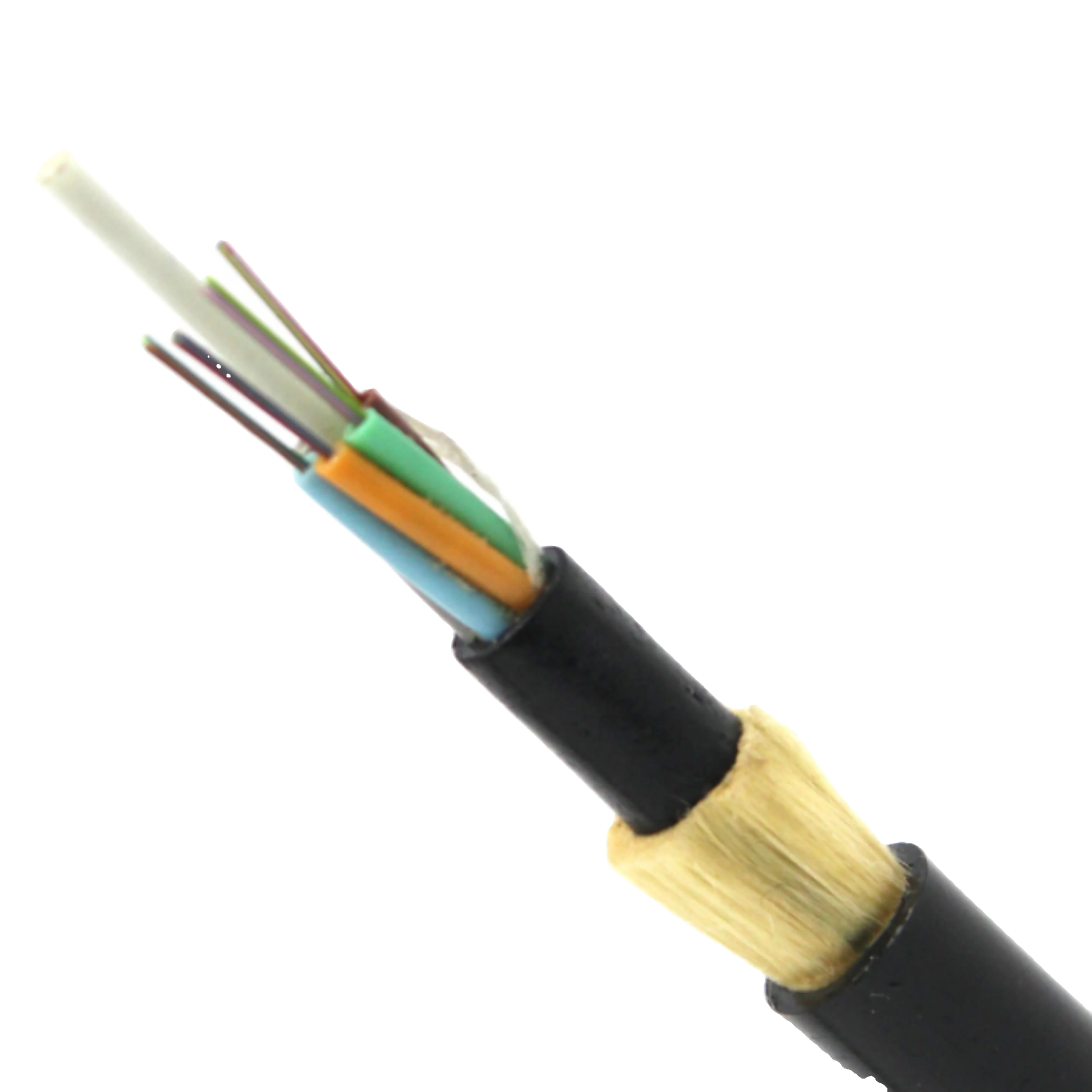 ADSS 24 hilos 48 hilos 96 hilos cable de fibra optica 300 metros de fibra ptica