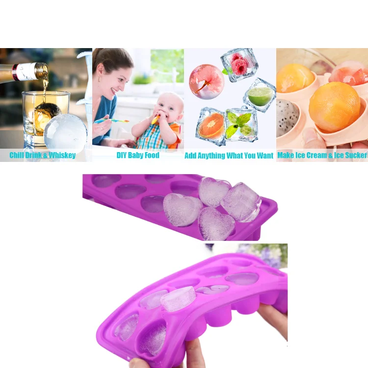 12 сетка силиконовый машина для льда лоток плесень бытовой холодильника в форме сердца форма кубика силикона