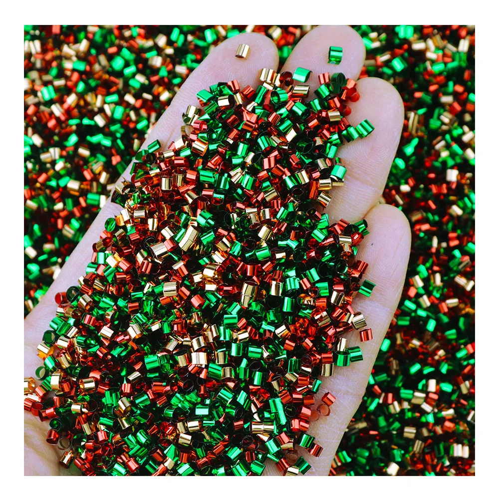 500G Christmas Bingsu Beads Glitter Bulk For Slime DIY Crafts