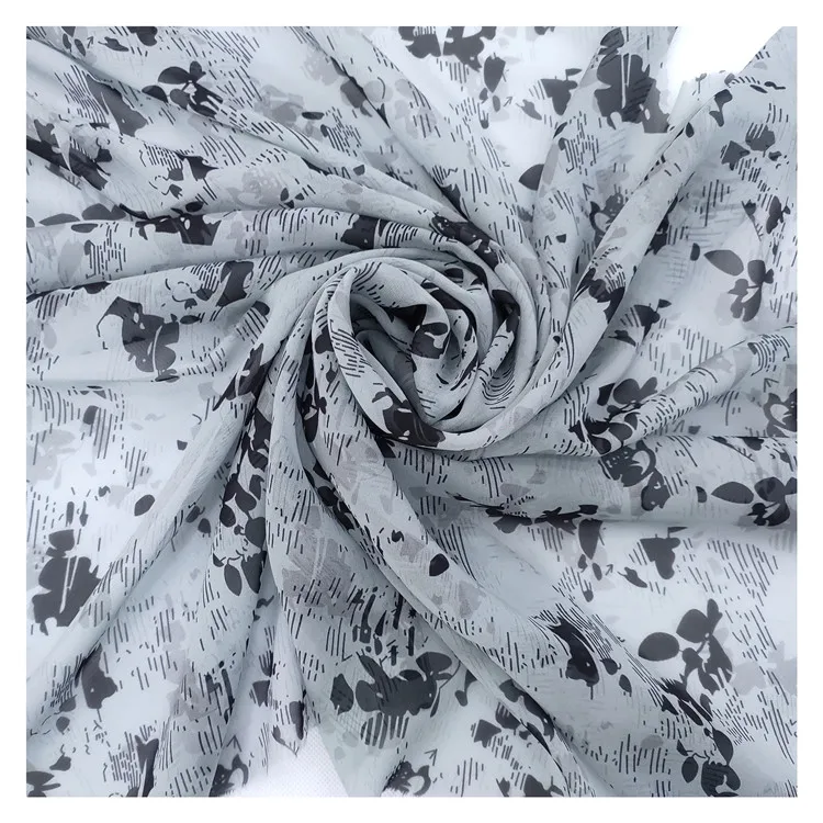 Высококачественная профессиональная брендовая новая вискозная ткань с принтом крепа шармёз