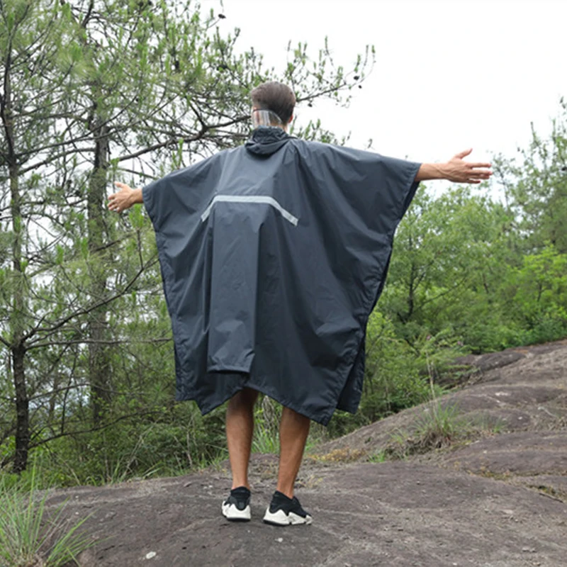 custom logo eva pvc pu nylon mountaineering climbing camping hiking hunting rain coat poncho korean raincoat