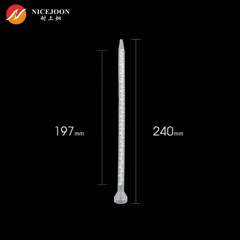 B series 6-32 Plastic Disposable Static Mixer Mixing Nozzle for Epoxy Resin Glue used with AB cartridge and dispensing gun
