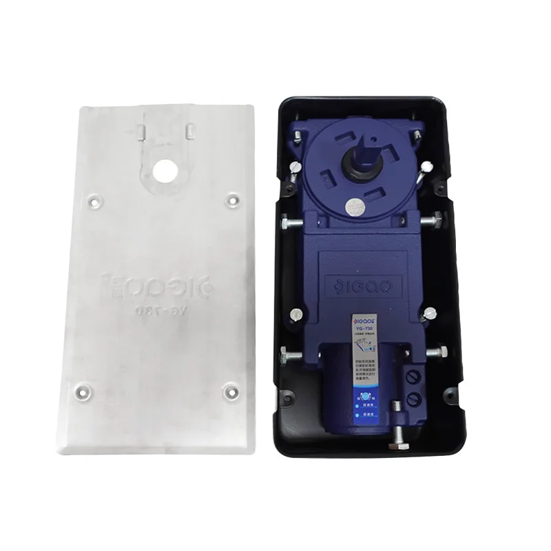 Frame door automatic closing two stage speed control ground spring