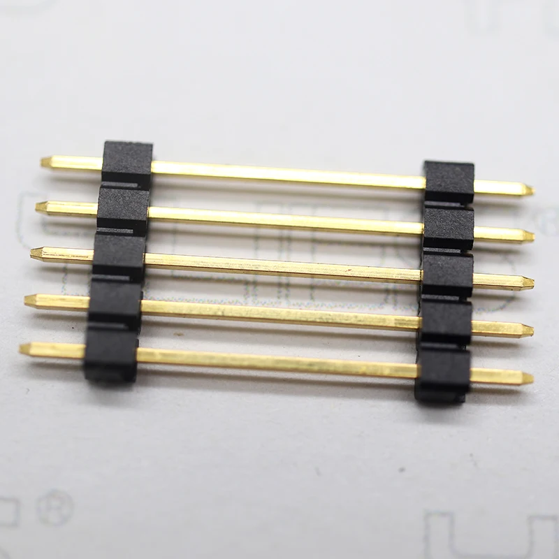 High quality connector spacing 2.54Mm positions 2-40pin single row straight type single plastic pin header single row connector