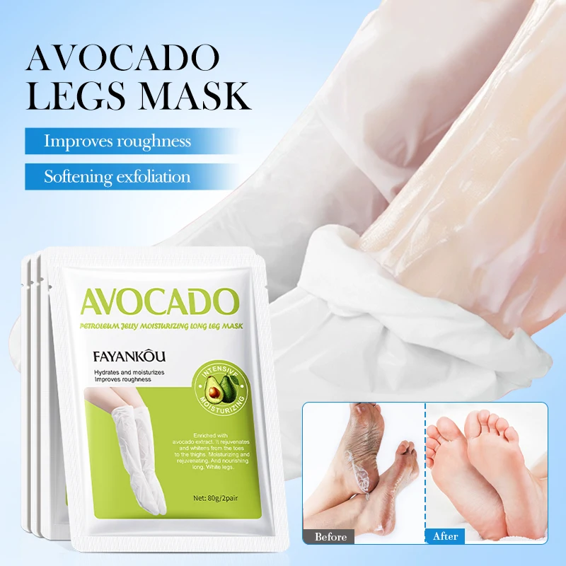 FAYANKOU Factory Cosmetics Beauty and Personal Care Organic Avocado Moisturizing Exfoliating Foot Masking Peel Pedicure Products