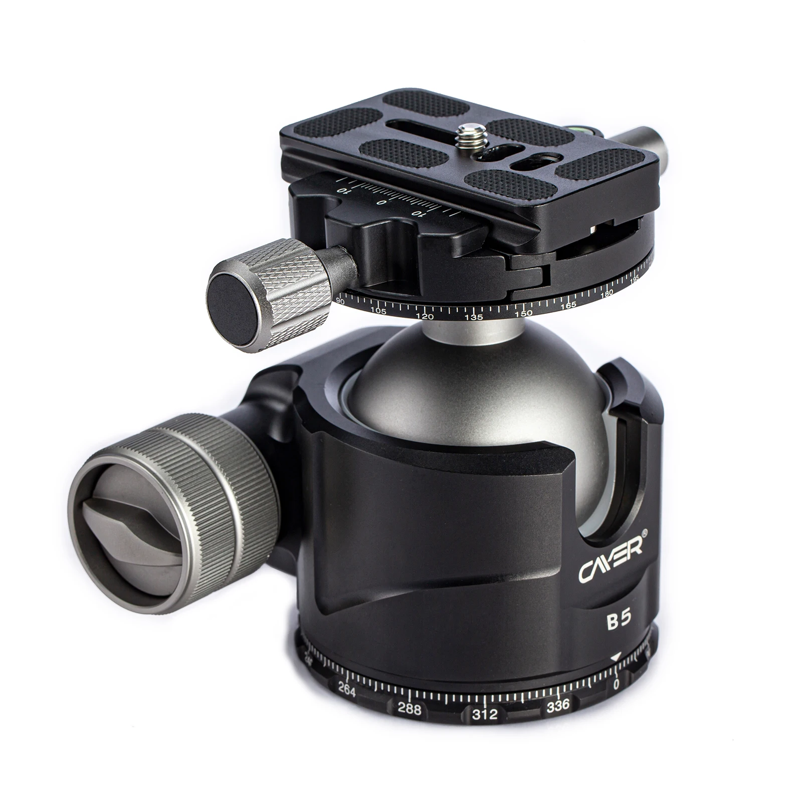 Cayer B5 54 мм алюминиевый Профессиональный 360 панорамный штатив с шаровой головкой для камеры, 15 кг нагрузки шаровой головки