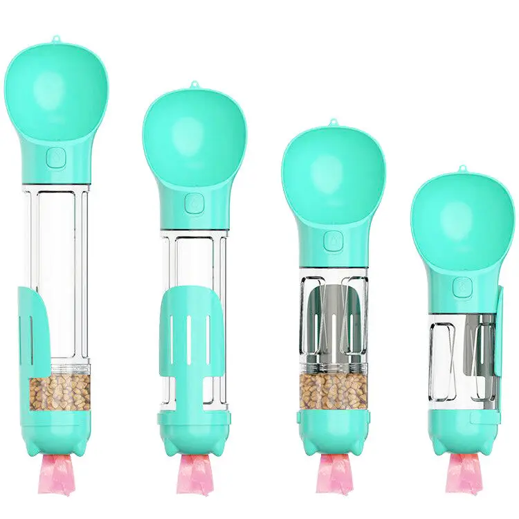 Wholesale Factory Manufacturer Custom Logo Plastic Travel Drink Feeder Portable Food Pet Dog Water Bottle