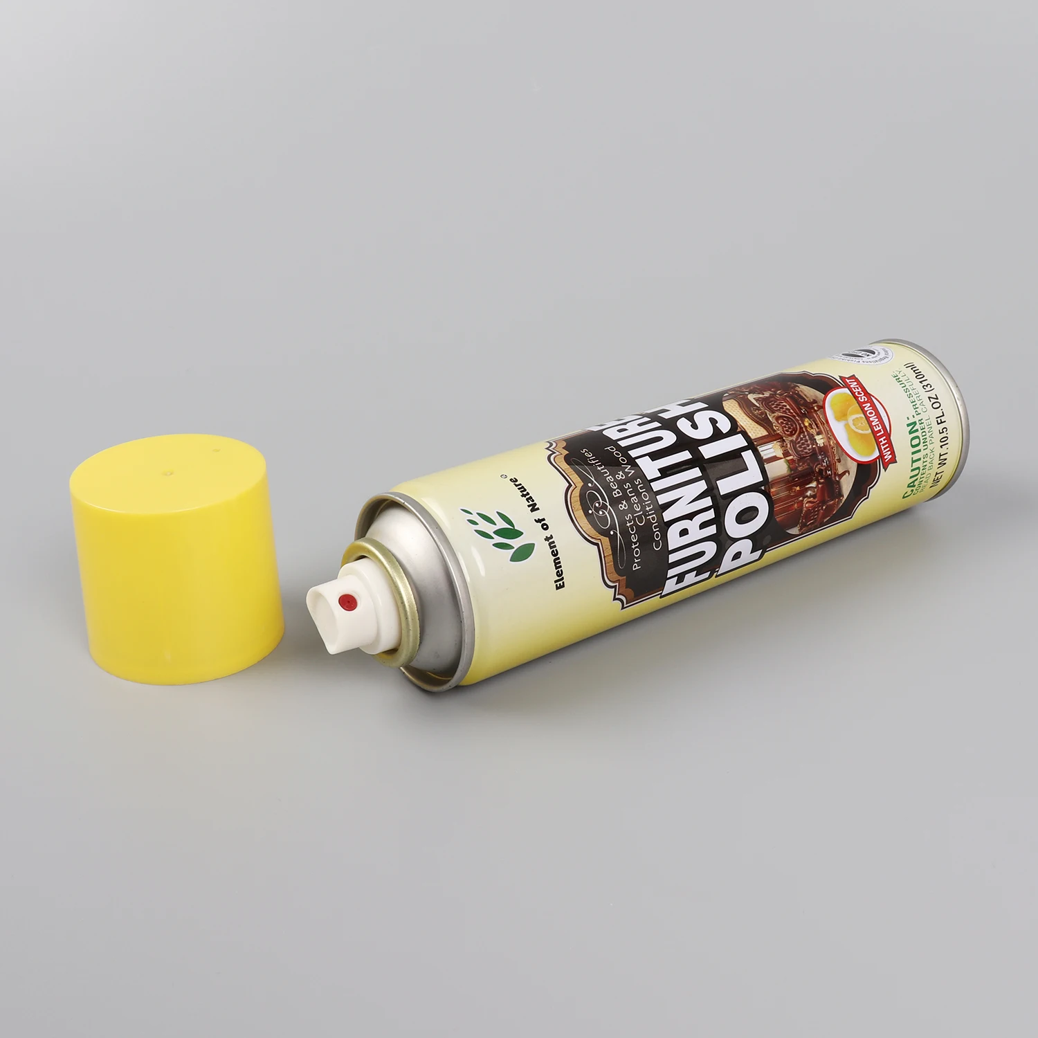 Custom Printed Empty Round Small Aerosol Metal Tin Can with Valve and Actuator