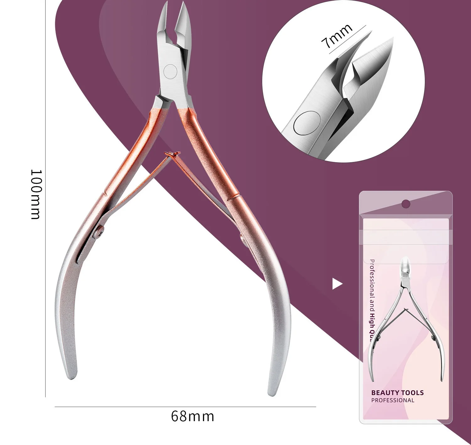 Wholesale Nail Cuticle Trimmer Cuticle Cutter Nipper Stainless Steel New Professional Manicure Cutters For Cuticles