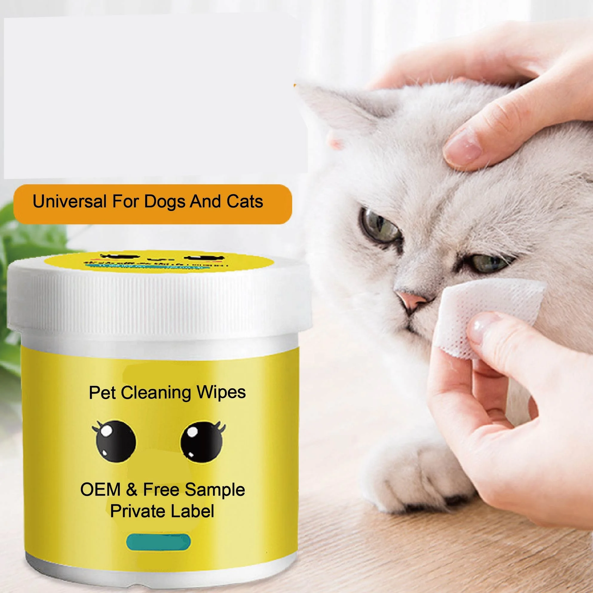 Deodorizing Multi Purpose Dog Plant Based Cleaning Aloe Compressed Towel For Dogs Cats Hypoallergenic Pet Wipes