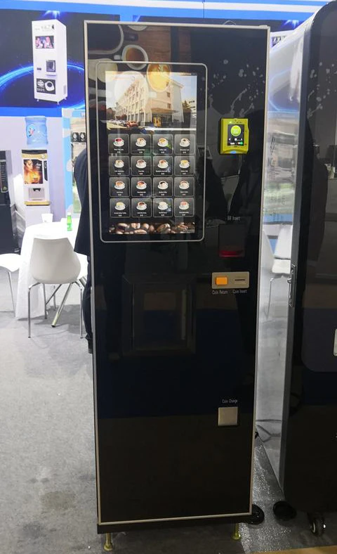 Commercial Operated Automatic Coffee Vending Machine Cold And Hot