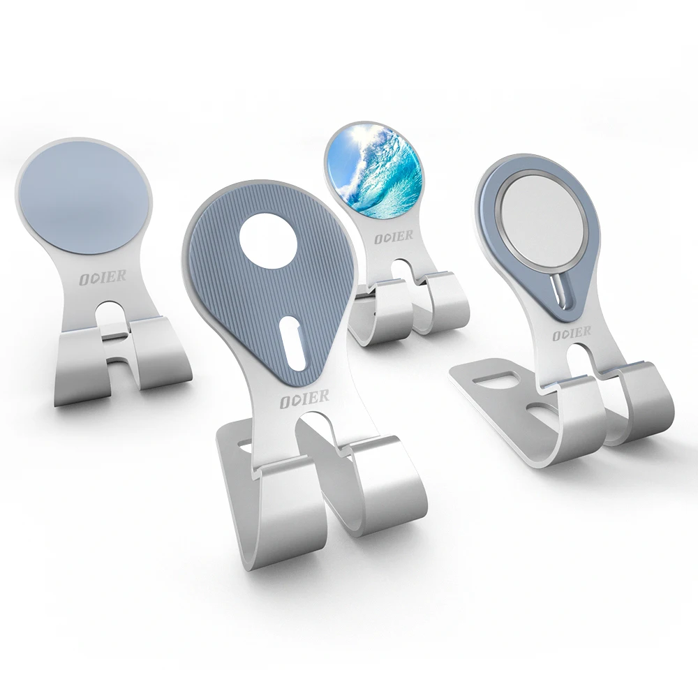 OEM carbon acrylic silicone aluminum wooden desk cell mobile phone stand magnetic wireless charging desk mobile phone holders