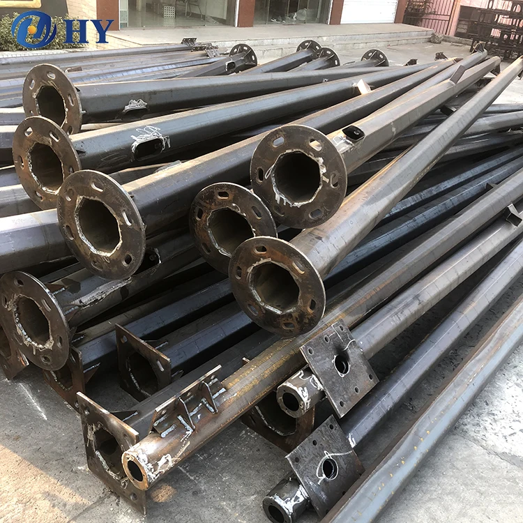 Factory price 5m 8m 12mcast aluminum utility support lighting pole