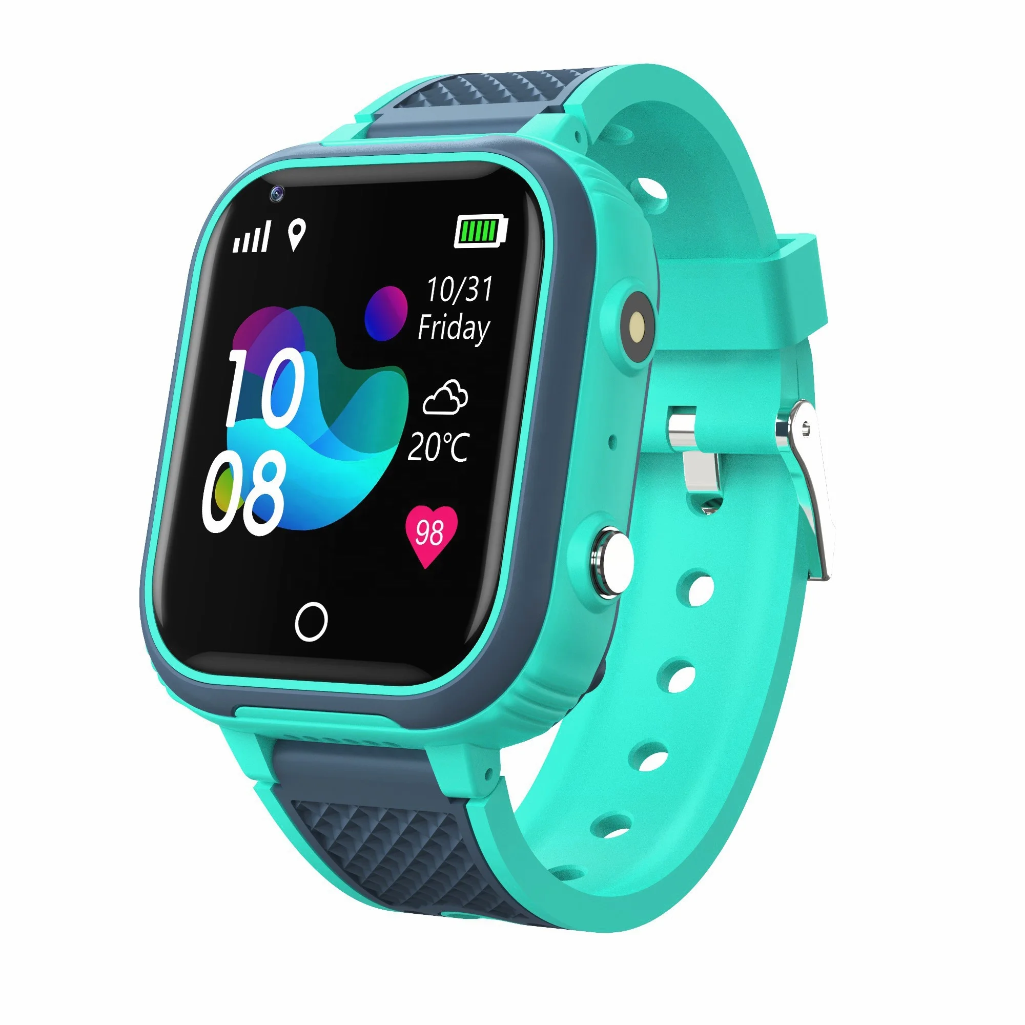 Waterproof GPS Tracker Video Call 4g Children Smart Phone Wach LT21-ET with SOS Camera Flashlight Alarm Clock Kids Smartwatch