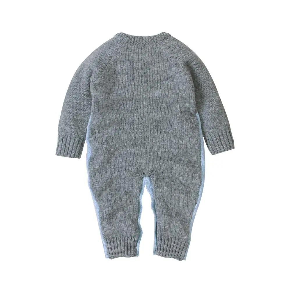 Knit infant bunny winter jumpsuit newborn sweater baby rabbit romper
