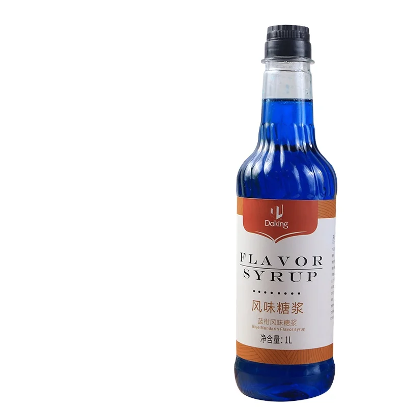 High quality Flavor syrup Blue Tangerine syrup Alcoholic flavor enhancer for cocktail preparation of flavoured beverage