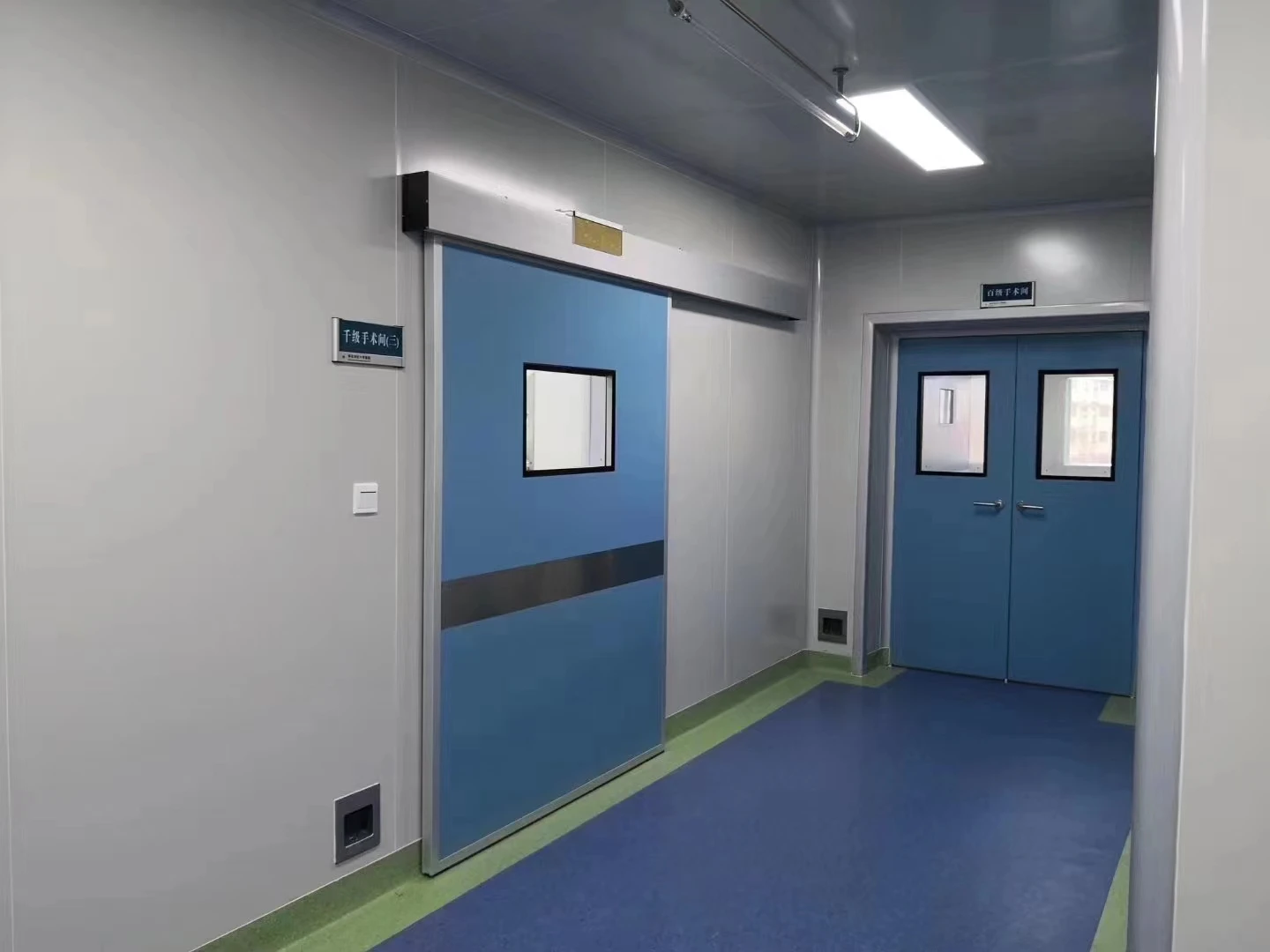 Ginee Medical stainless steel hospital swing door theatre hermetic sliding doors operating theatre door