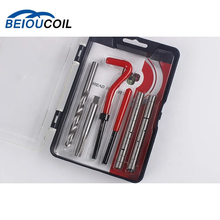 M8*1.25  29pcs thread repair kit M8 with tap drill installation tool