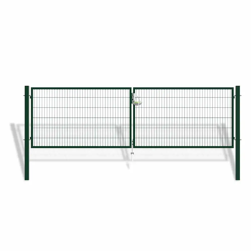 4 м ширина 50x200 мм для сада металлические наружные ограждения распашные ворота