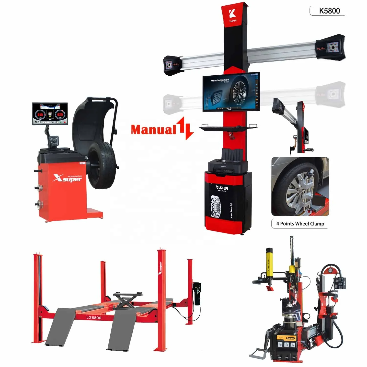 Italy Complete automatic and touchless workshop machine  tire changer machine