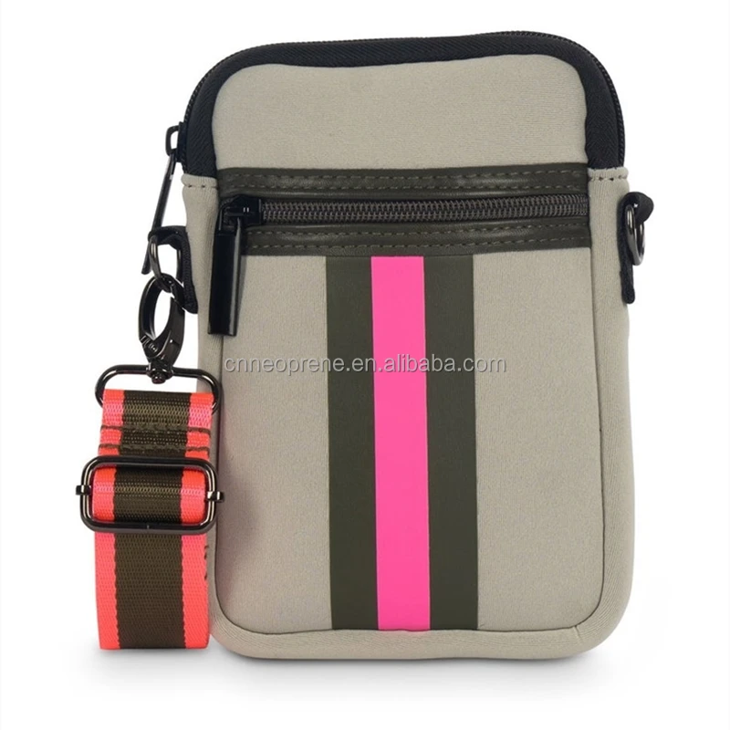 Custom Logo Waterproof Cross Body Shoulder Bag Travel neoprene  Pack Men Sports Chest Sling Messenger Bag