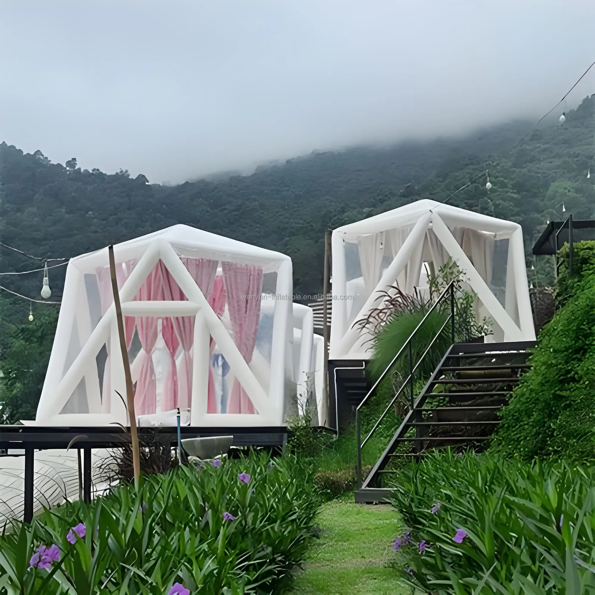 Outdoor Tents Waterproof Outdoor Bubble House Inflatable Transparent Inflatable Bubble Tent For Large Party Event Date