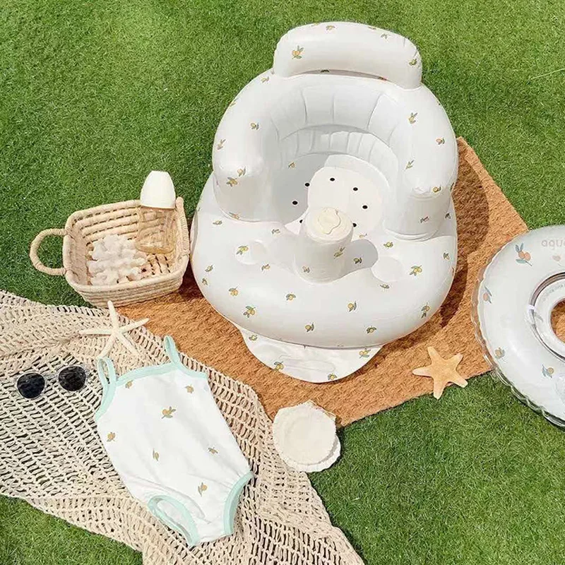 Seat Practice Sitting Inflatable Baby Bath Sofa Air Chair Inflatable Baby Chair